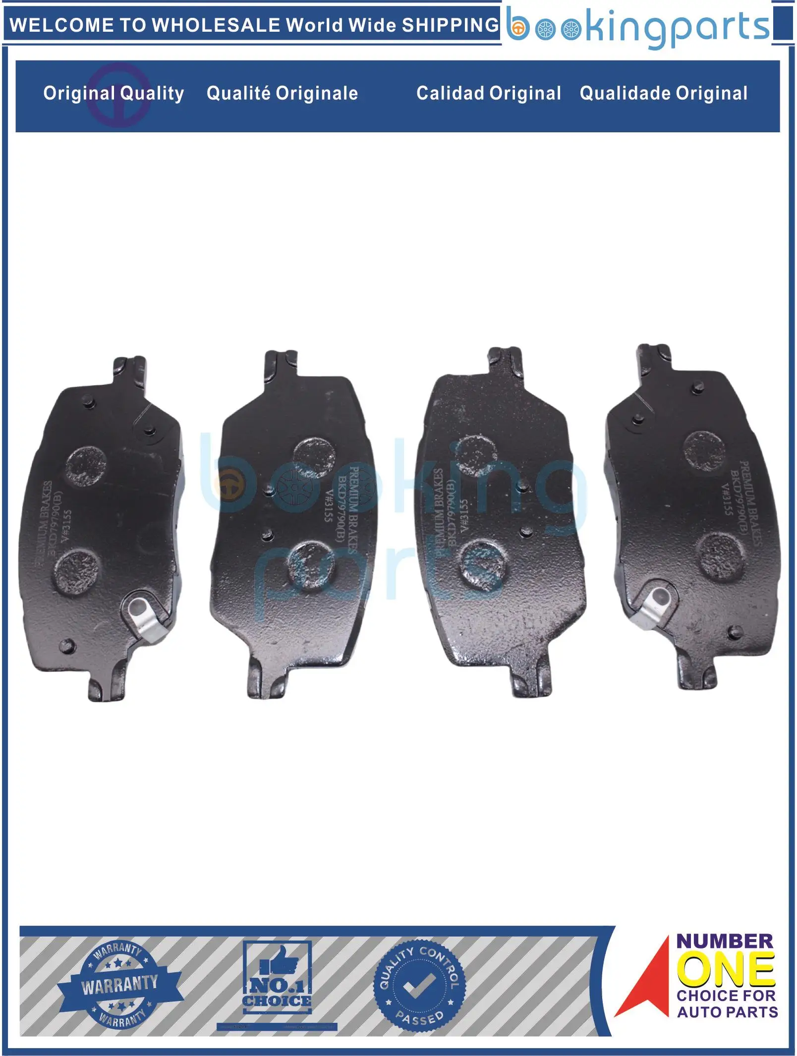 BKD79790(B),68346917AB,68346986AB,10518110 Brake Pad For JEEP COMPASS 16-19/RENEGADE 15-18