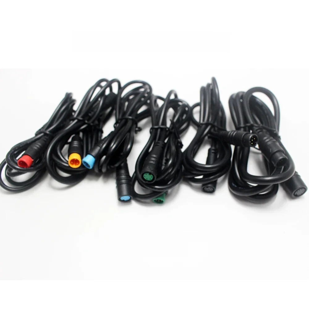 AliExpress NONE M8 2 3 4 5 6 8 Pin 1M E-bike Speed Sensor male to female M/F Extension connector Cable Electric Bicycle Waterproof Ebike Wire