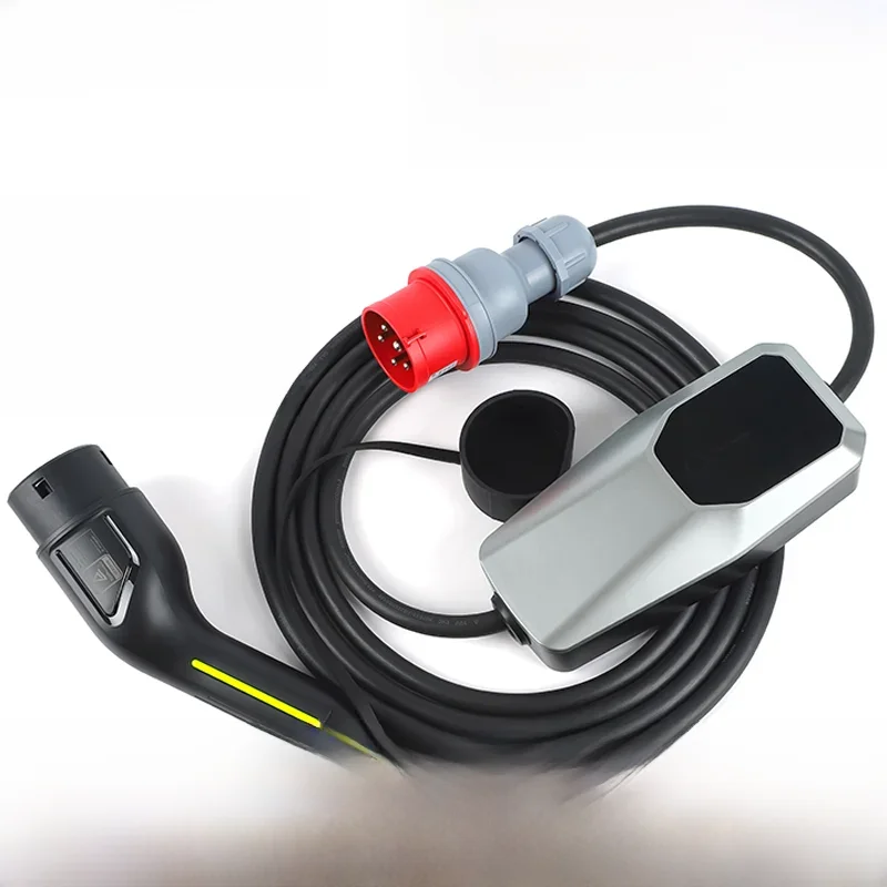 Tipo 2 Carregador EV Portátil, Modo de Cabo de Carregamento 2 para Carro Elétrico, EVSE, 16A, 32A, 1