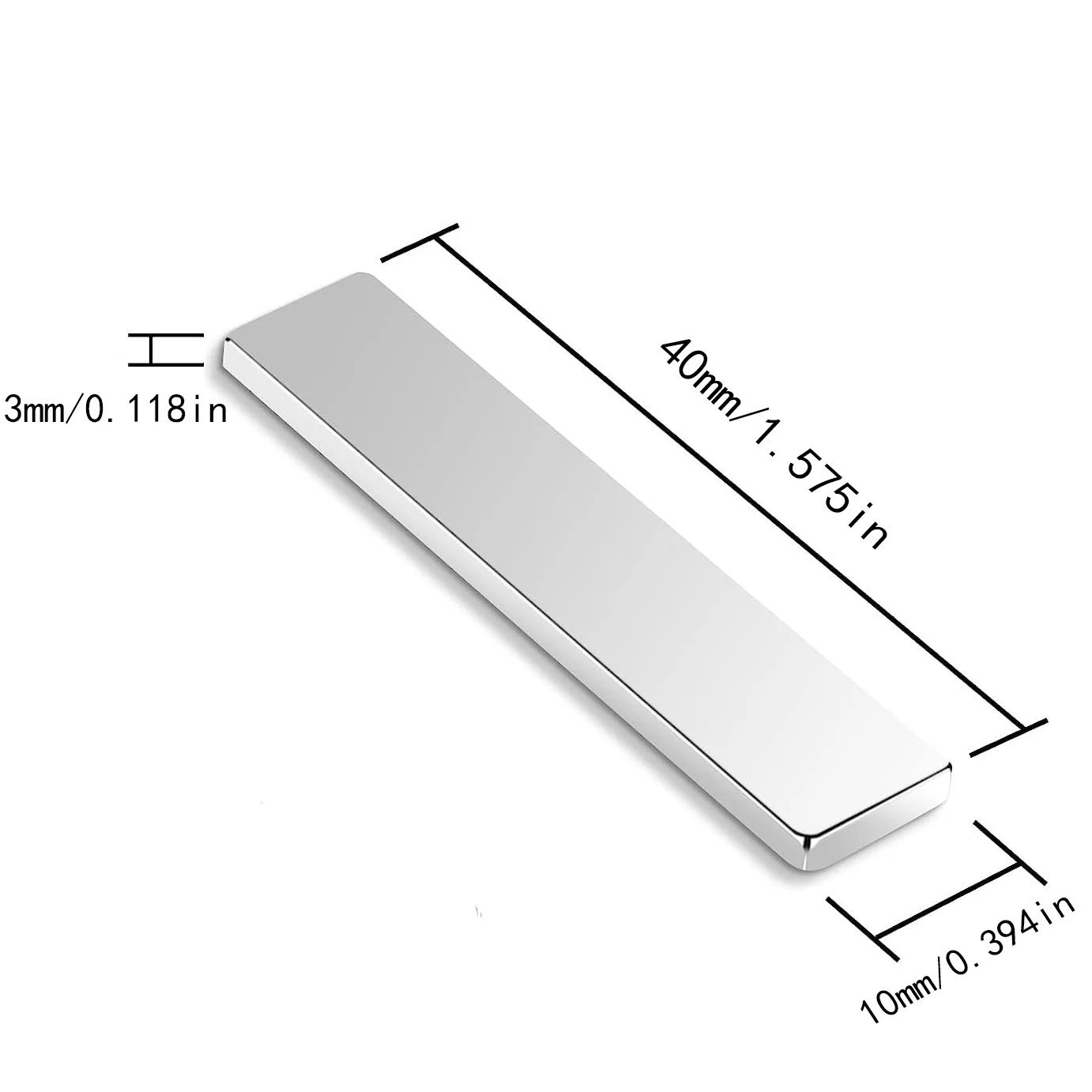 Strong Neodymium Magnets Bar，Rectangular Rare Earth Magnets Heavy Duty，Extra Strong Square Magnets for Refrigerator Crafts Indus