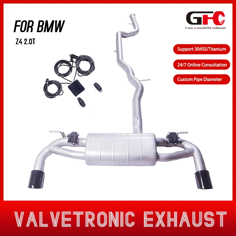 GFC is suitable for BMW Z4 2.0T G29 b48 high-performance SUS304 exhaust pipe Catback Valvetronic exhaust system muffler
