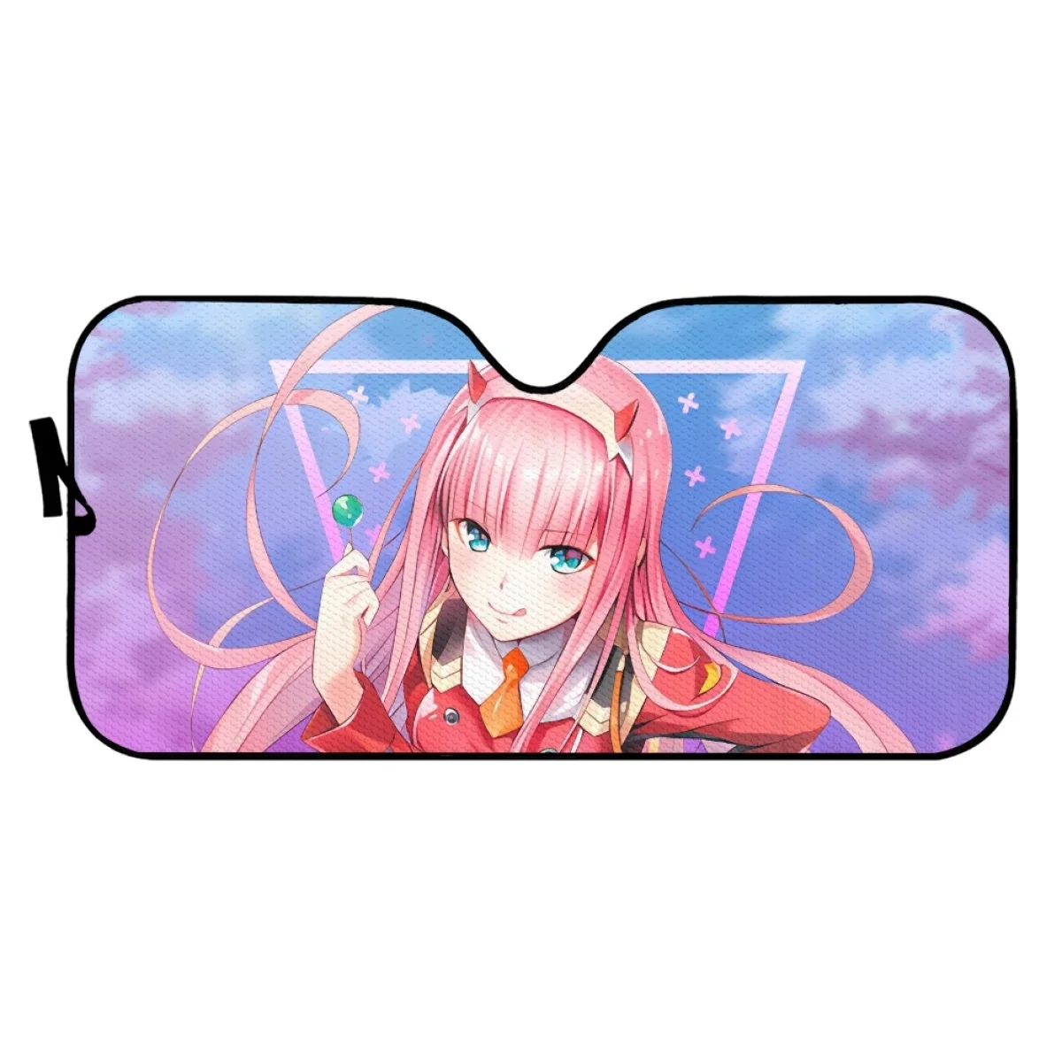 Universal Car Windshield Sunshade Zero Two Darling in The Franxx Japan Anime Automotive Sun Visor Protector Interior Accessories