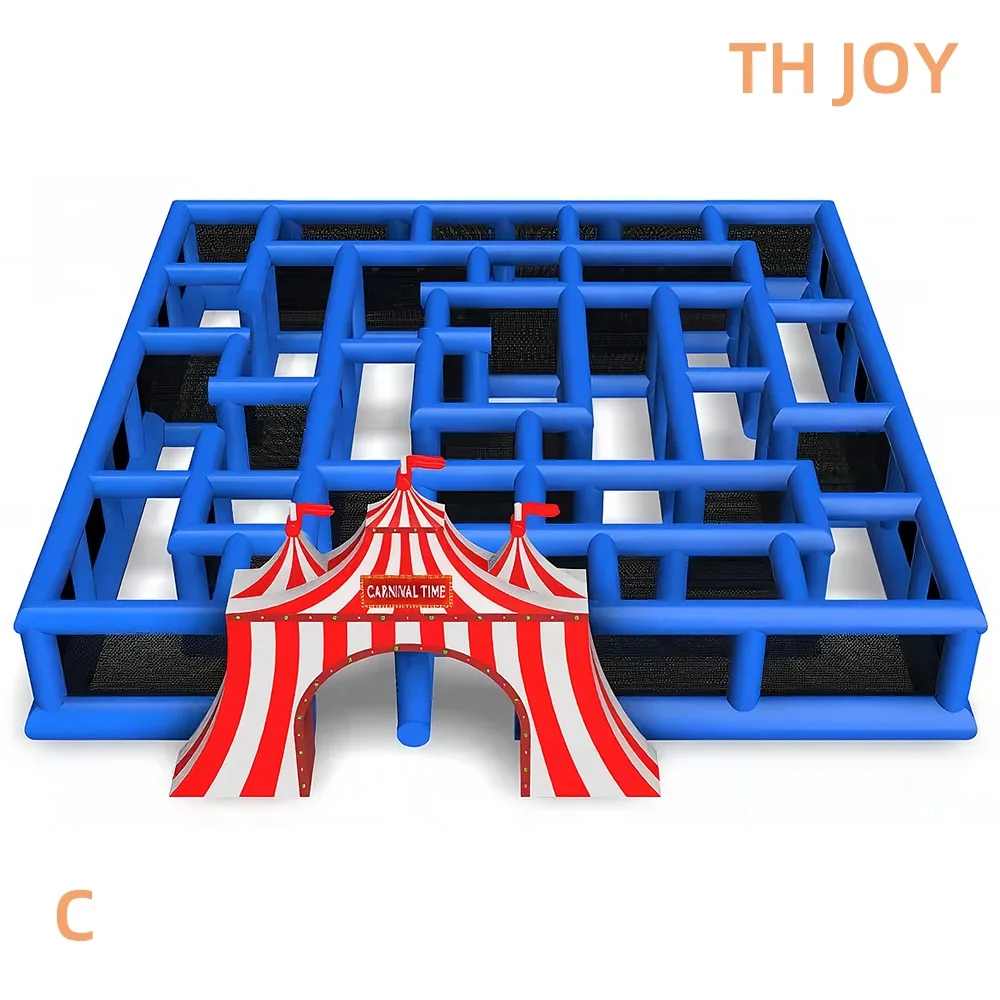 빠른 항공 배송, 대형 풍선 카니발 놀이터, 서커스 테마 풍선 탈출 미로 레이저 태그 게임장