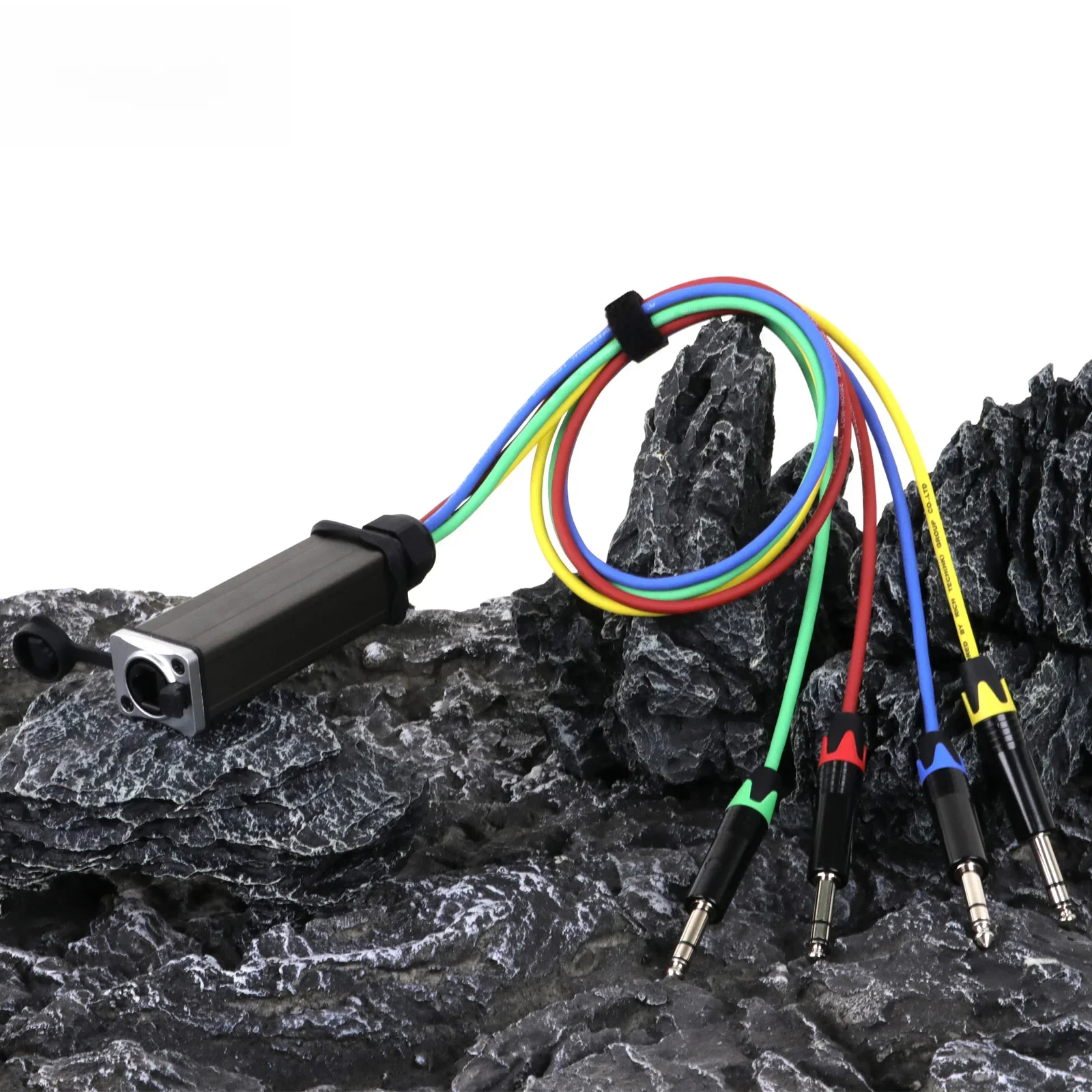 0.2M-15M 4 Channel 1/4 inch 6.35mm TRS Stereo Male Plug to RJ45 CAT5 with Shielded Multi Network Receiver Cable for Guitar Amp