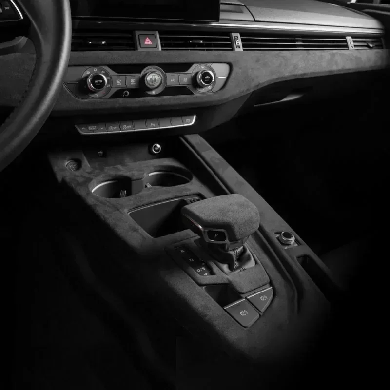 Dla Audi A4L B9 Sedan A4 Allroad Avant S4 A5 S5 2017-2025 Zamszowe Nakładki Pokrywy Dekoracyjne Panele Wykończeniowe Wnętrza Samochodu — 2