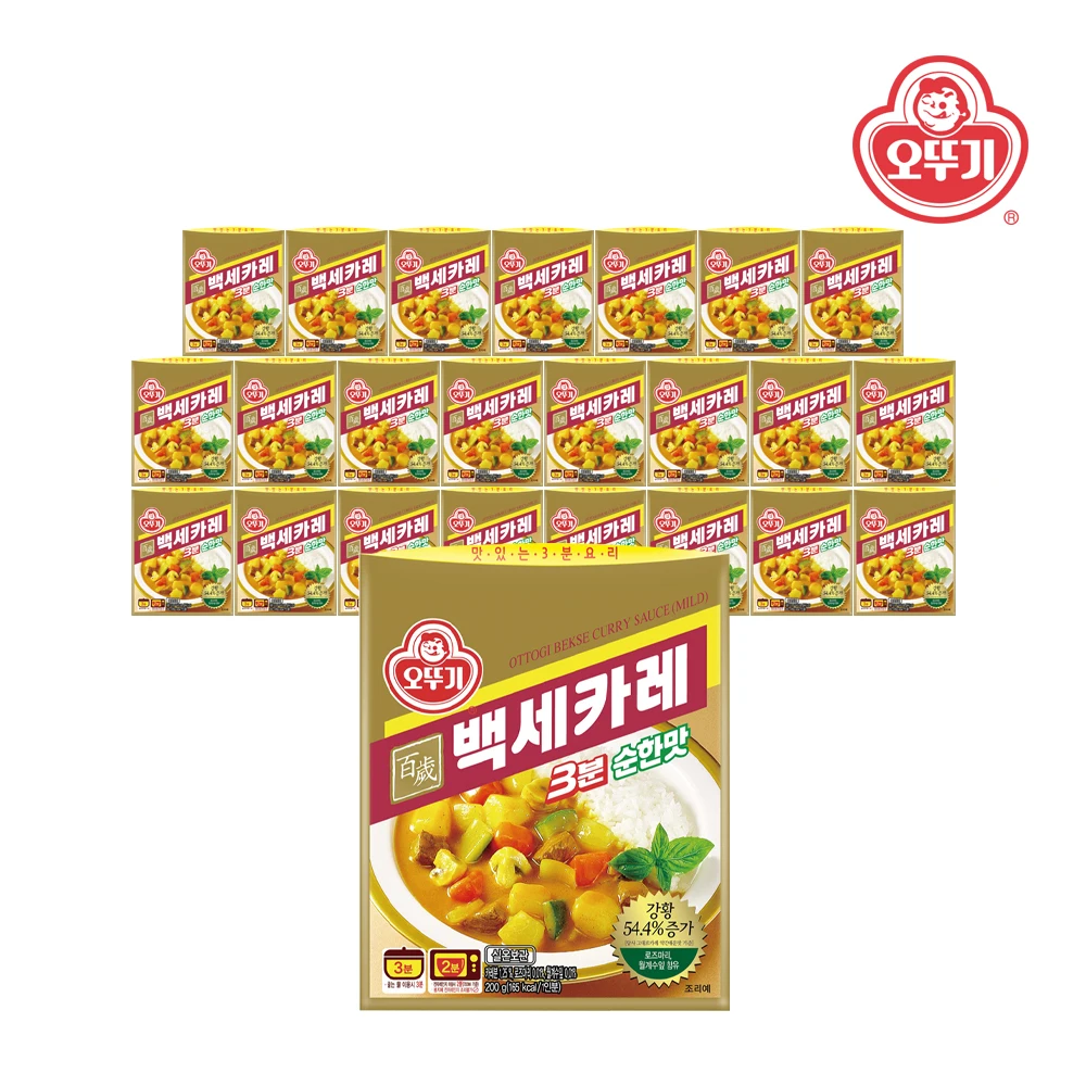 [Ottogi] Baeksekare 3 minutes pure taste 200g x 24 pieces (1 box)