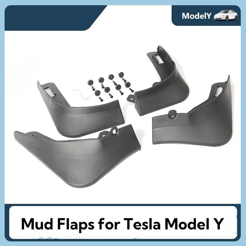 Mud Flaps for Tesla Model Y 2024 Mudguard Official Original Front Rear Wheel Fenders Splash Guards Model Y Accessories