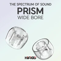 Almohadillas para auriculares Divinus Prism LSR de orificio ancho para boquilla de 4-6mm, almohadillas para auriculares para Dunu Davinci, AFUL Performer 5 + 2, JUZEAR