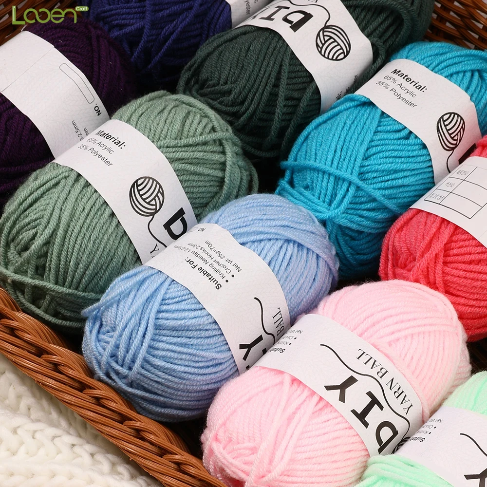 

1 piece of 4-ply milk cotton yarn, with multiple colors available, suitable for DIY knitting of sweaters, scarves and socks.