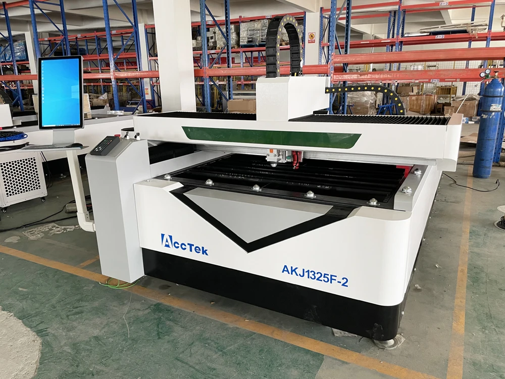 AccTek – Machine de découpe Laser de haute précision, pour l'acier, le bois, Fiber combinée co2, Cnc, 1000w 1325