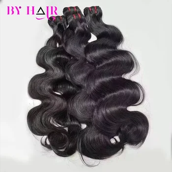 DOOR 18 20 22 inch 16A Dubbelgetrokken Body Wave Menselijk Haar Bundels Vietnamese Ruwe Maagdelijke Volledige en Dikke Hair Extensions voor Vrouwen