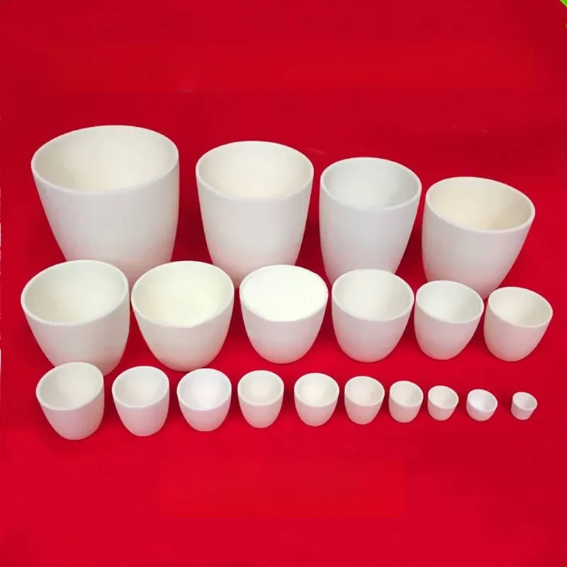 3ml 5ml 15ml 20ml 30ml 40ml Tygiel z tlenku glinu 99% czystego Al2O3 Tygiel ceramiczny w kształcie łuku typu zwykłego z tlenku glinu (korundu) — zdjęcie 2