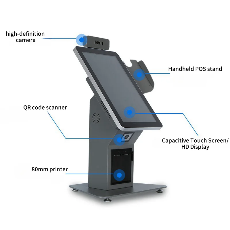 15.6-inch intelligent self-service ordering machine catering hotel universal mobile payment sweep code cash registers