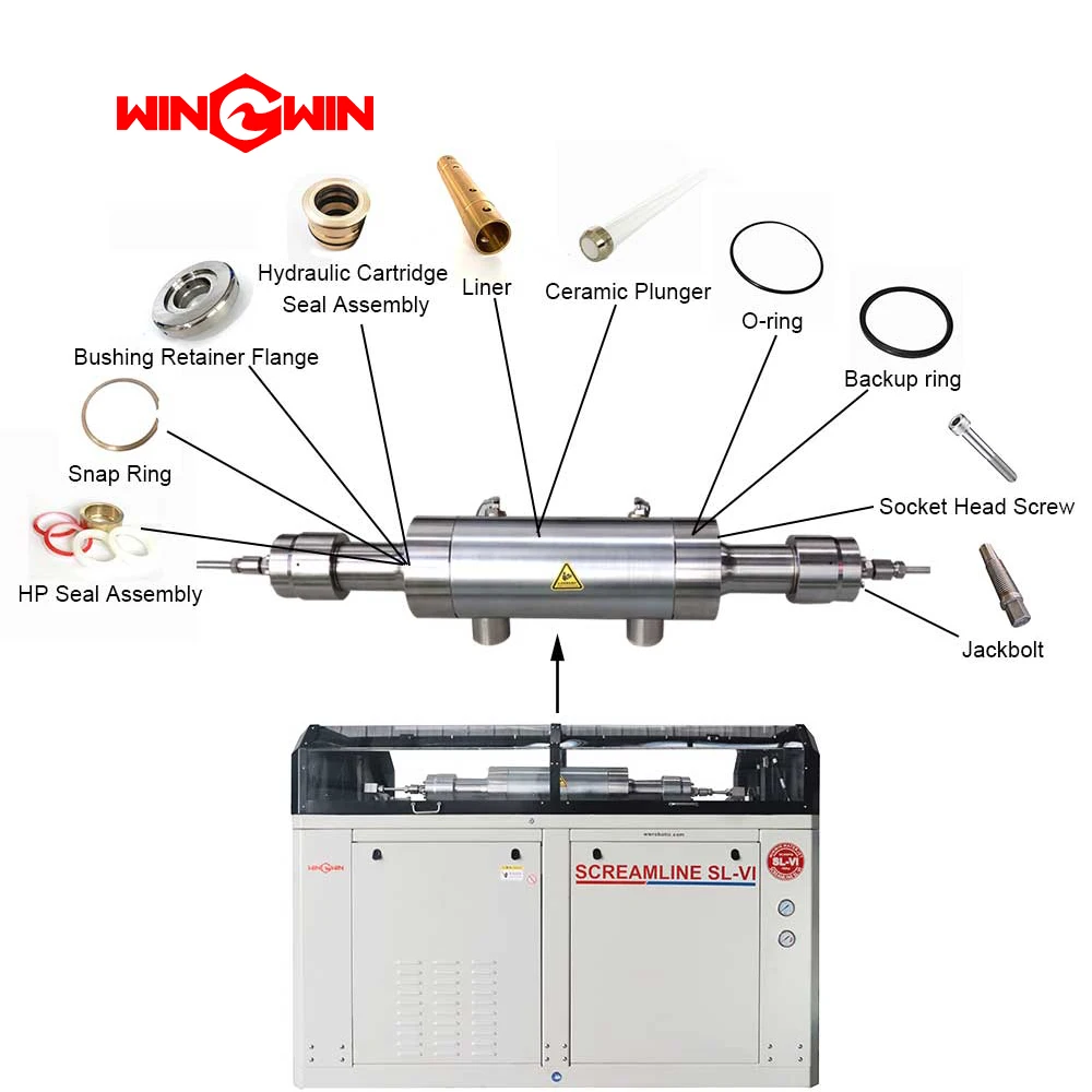 Water Jet Intensifier Spare Parts 72110945 Liner HP Cylinder Unit Waterjet Cutting Machine Liner