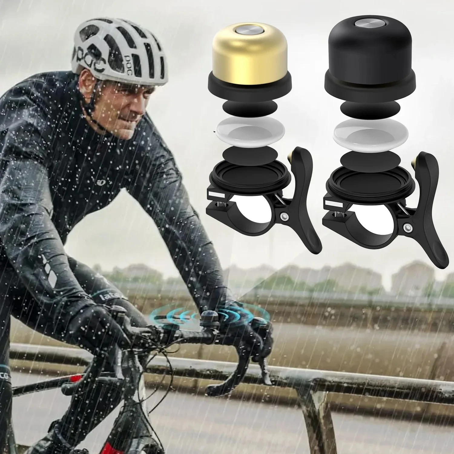 AliExpress Bicycle Bell for Apple AirTag, AirTags Bike Mount GPS Tracker Waterproof Holder Hides Air Tag Bike Bell Anti-Theft Hidden E-Bike