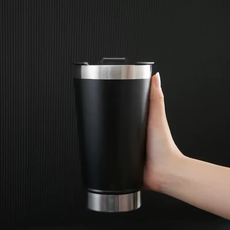 473ml Stainless Steel Thermal Cup with Opener and Lid for Hot and Cold Drinks Durable and Practical Design for Daily Use