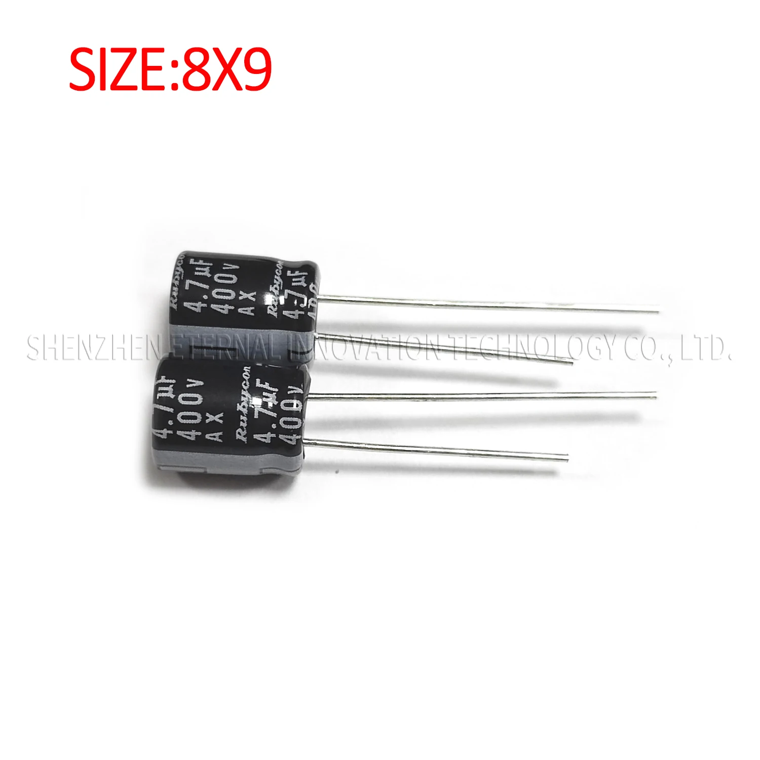 20PCS 400V4.7UF AX 8X9/8X9-T7 400AX4R7MEFC8X9/400AX4R7MAPLT78X9 RUBYCON Electrolytic Capacitors Long Life Low Impedance