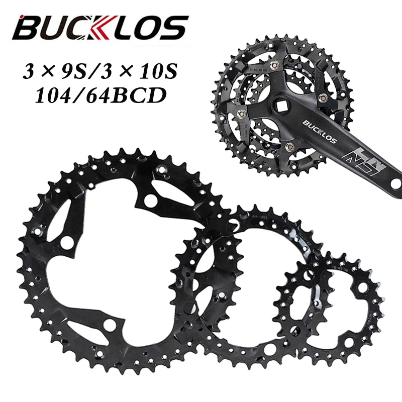 104BCD 64BCD Chainring Single/triple Speed MTB Chainring 3x9S 3x10S Bike Chainwheel for 27S 30S Bicycle Crankset  Mtb Parts