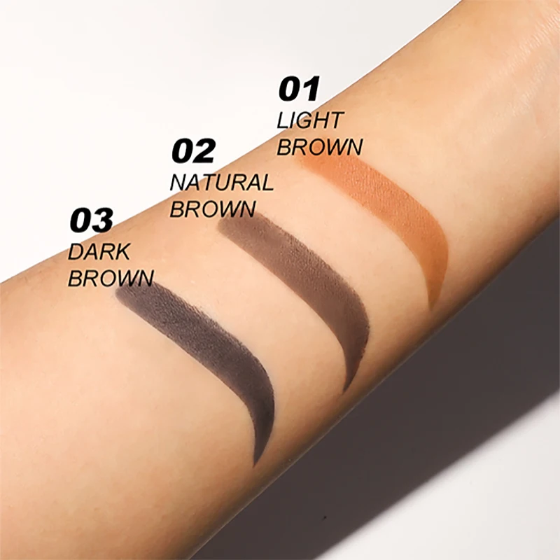 3-in-1 Brow Shaping Kit, Hairline Shading Powder Hairline Grooming Powder Eyebrow Powder, 10 Eyebrow Cards (10 shapes), 2 Eyebro