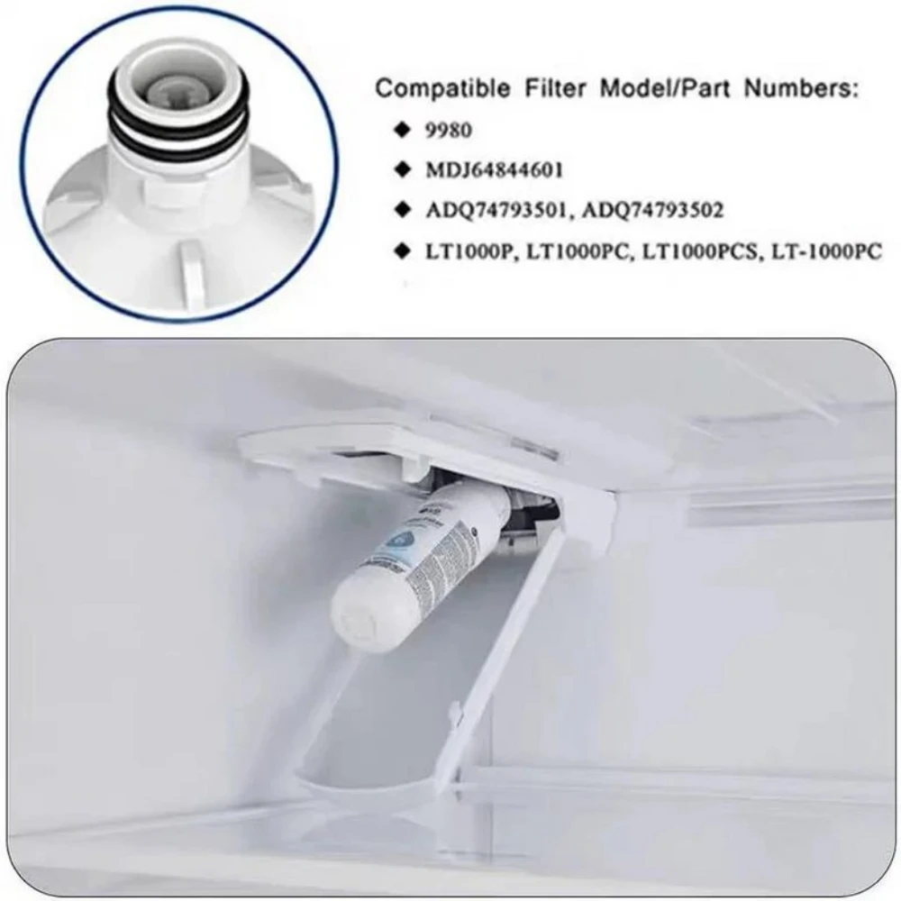 Filtre À Eau Pour Réfrigérateur Lot De 5 Compatible Avec for LG LT1000P ADQ74793501 MDJ64844601 Cartouche De Rechange Pour Modèles De Réfrigérateur