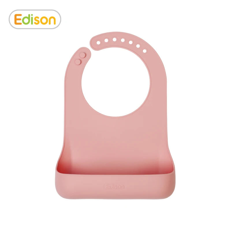 Edison Baby Silicone waterproof bib (pink)