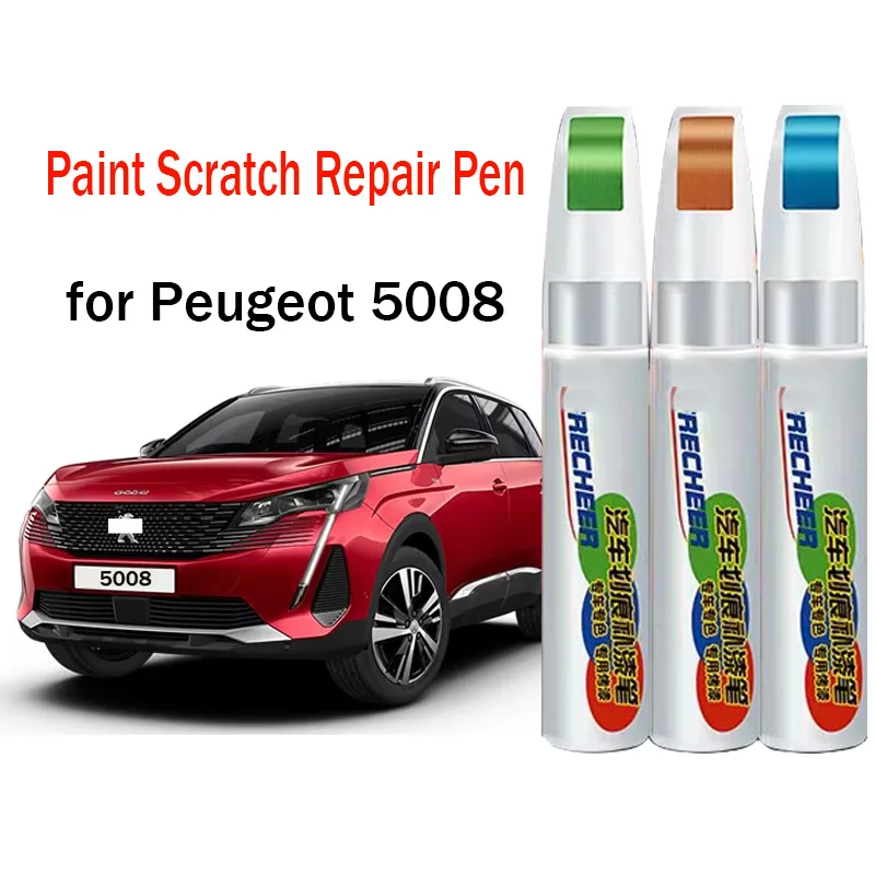 Car Paint Scratch Repair Touch-Up Paint Pen for Peugeot 5008 GT Paint Scratch Remover Car Paint Care Accessories