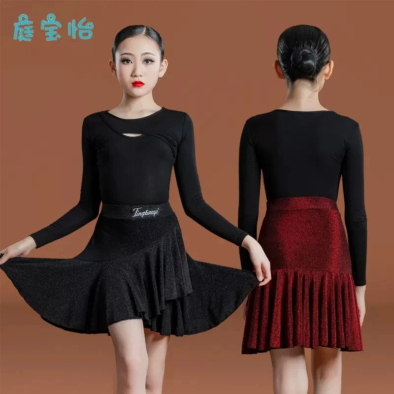 Children\'s female Latin dance standard training dress festival high-end table performance dress professional competition separat