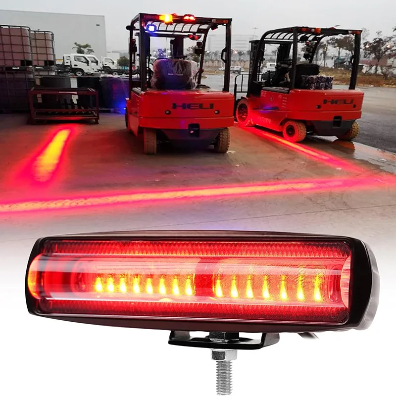Forklift Warning Light LED Forklift Safety Light, Pedestrian Red Zone Warning Lamp, Red Line Boundary Warehouse Truck Work Light