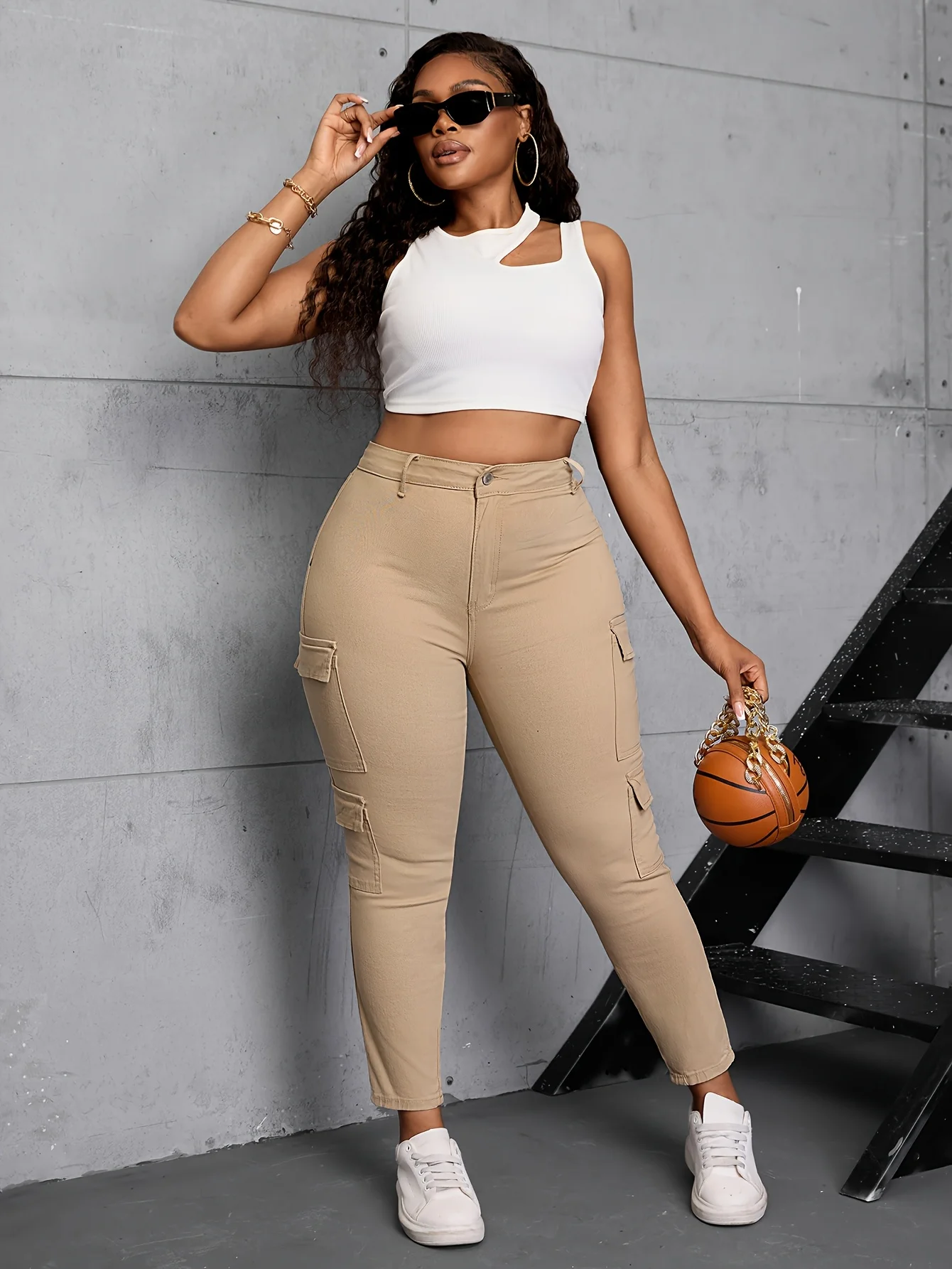 جينز مستقيم عالي الخصر للنساء سروال دينم غير رسمي قابل للتمدد موضة جديدة 2025 #1