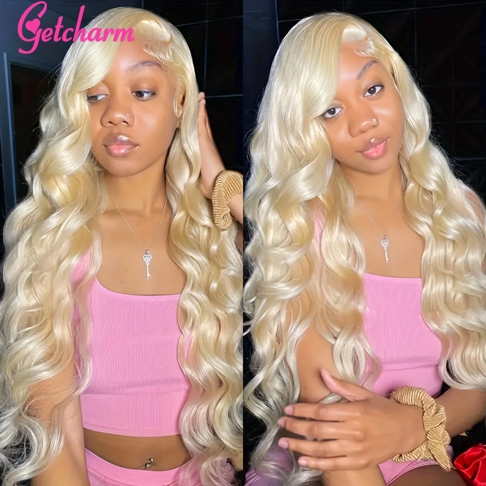 613 Lace Frontal Wigs Human Hair Blonde 13x4 13x6 HD Brazilian Body Wave Transparent Lace Front Human Hair Wigs For Black Women