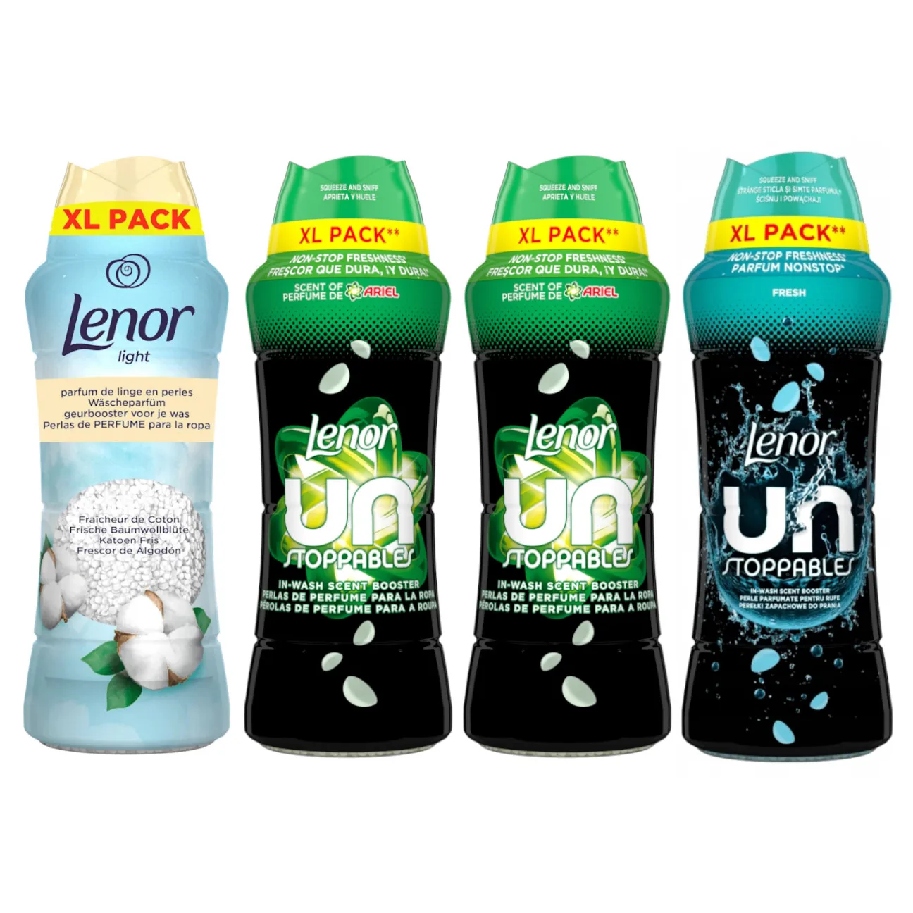 LENOR مزيج عطر الغسيل الذي لا يمكن إيقافه 4X495g