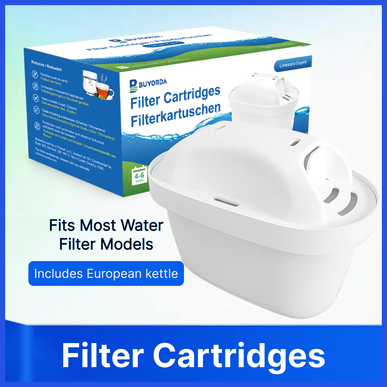 Сменный фильтр для кувшина, совместимый с 1001122 105731, картриджи для кувшинов Maxtra Mavea, уменьшают храповой свинец на хлор Сменный фильтр для кувшина, совместимый с 1001122 105731, картриджи для кувшинов Maxtra Mavea, уменьшают храповой свинец на хлор