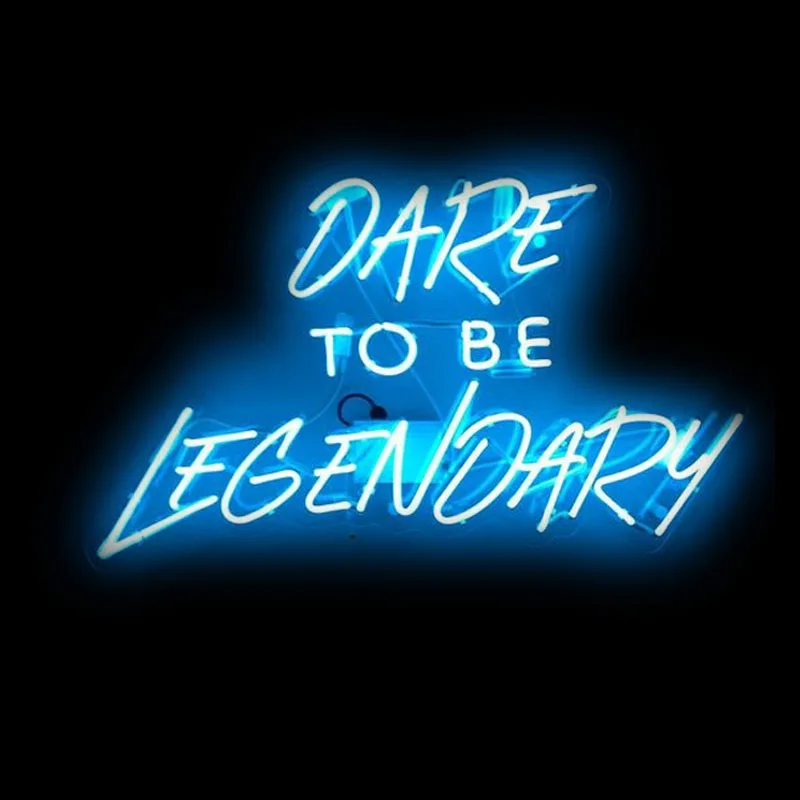 

Neon Sign For Dare To Be Legendary Restaurant Beer Bar Club Wall Decor Home Lamps Hotel Store Art Advertise Arcade Attract light