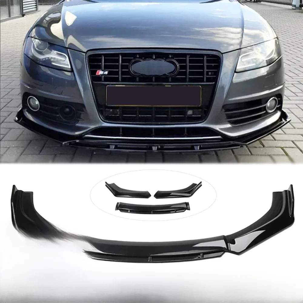 Przedni zderzak samochodowy Uniwersalny do Audi A4 S4 A6 S6 Wagon Awant B6 B7 B8 Spoiler podbródkowy Splitter Dyfuzor Bodykit Akcesoria — zdjęcie 2