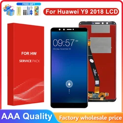 5.93''For Huawei Y9 2018 LCD Display Screen Touch Digitizer Assembly For Huawei Y9 2018/Enjoy 8 Plus With Frame Display