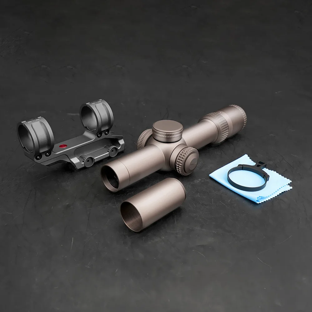NONE Rz HD Gen III 1-10x24 FFP LPVO Rifle Scope Red EBR-9 mRad 6