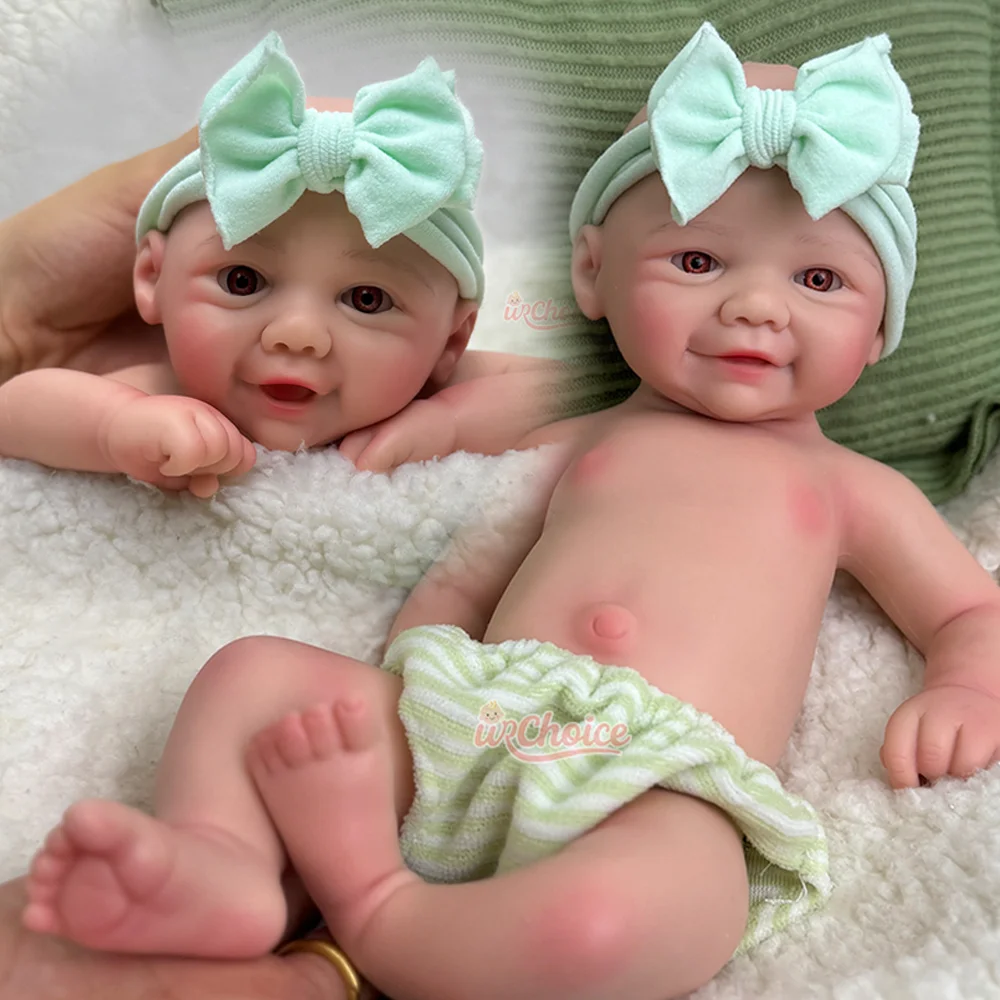 دمية أطفال واقعية مقاس 12 بوصة مصنوعة يدويًا من السيليكون بيبي قابلة للغسل لعيد الميلاد وعيد الأطفال ومجموعة الفنانين