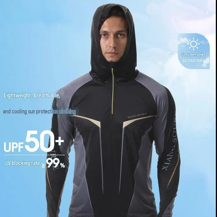 chemise-de-peche-a-capuche-pour-homme-indice-upf-50-fermeture-eclair-a-mi-longueur-manches-longues-protection-uv-sechage-rapide-ideale-pour-les-activites-de-plein-air-la-randonnee-et-la-navigation