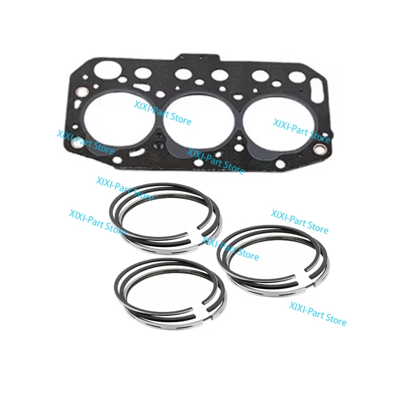 

3TNV70 Piston Rings 70mm For Yanmar STD 70*1.5HK+1.5+3mm Overhaul Rebuild Kit Full Gasket Kit
