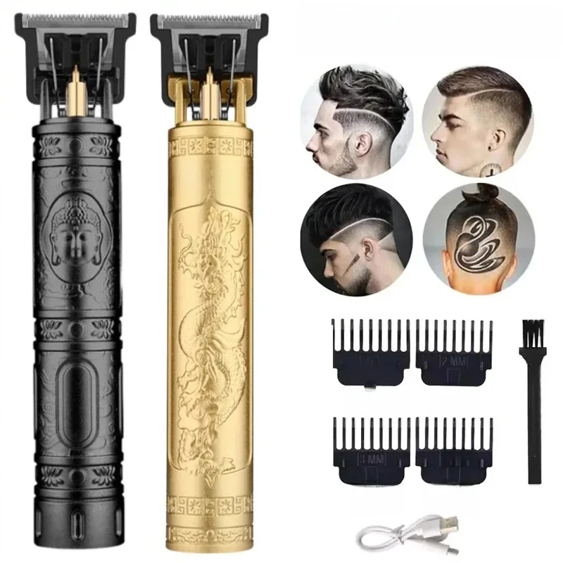 Vintage Körper Haar Clipper T9 Haar Trimmer Mann Bart Schneiden Maschine Cordless Bart Trimmer Kits Elektrische Körper Haar Rasieren