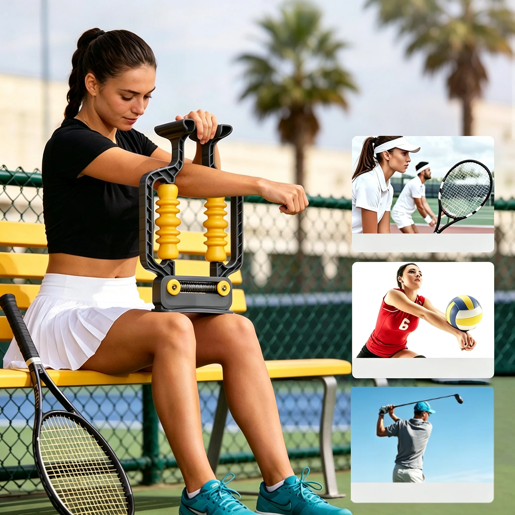 Roller Massager with Spring Manual U-Shaped Massage Roller Muscle Massager Compact Portable for Athletes Home Workout Exercise