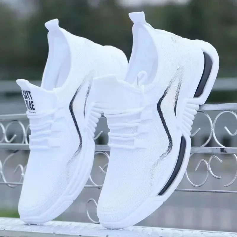 Männer Schuhe Slip auf Mode Turnschuhe Männlichen Sport Laufschuhe Atmungsaktive Gym Training Walking Tennis Schuhe Non Slip Workout Wohnungen