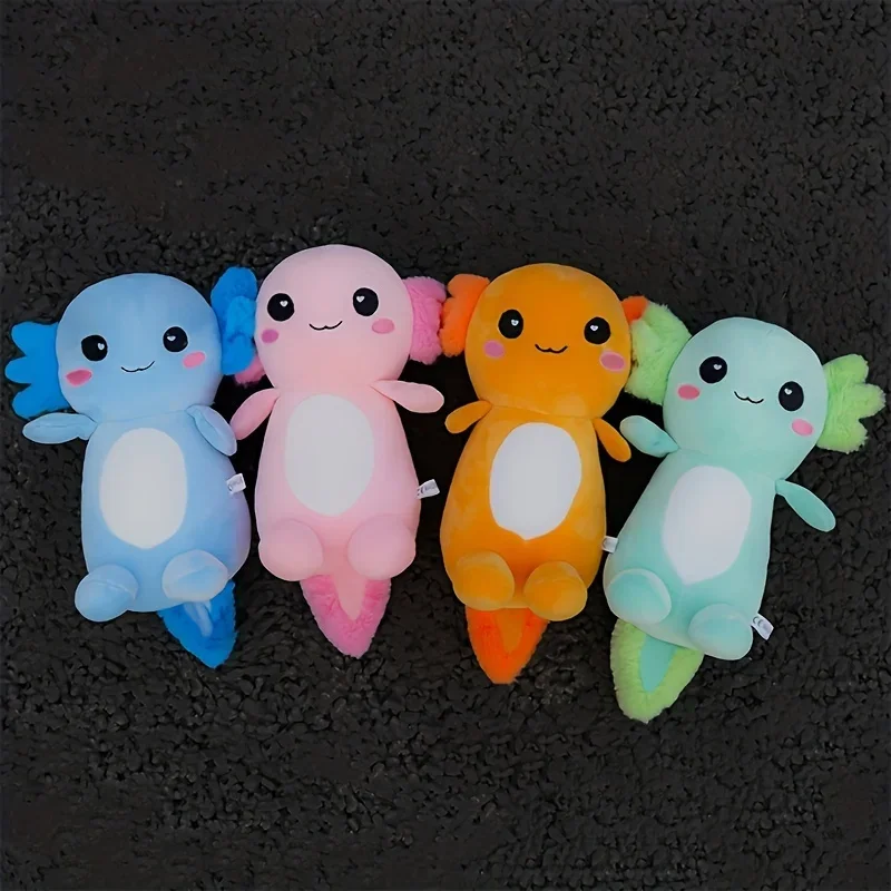 1szt Cartoon Axolotl Plush Axolotl Plush Realistic Ambystoma Creepy Amphibians Plush Toys Home Decoration Birthday Party，The Best — zdjęcie 2