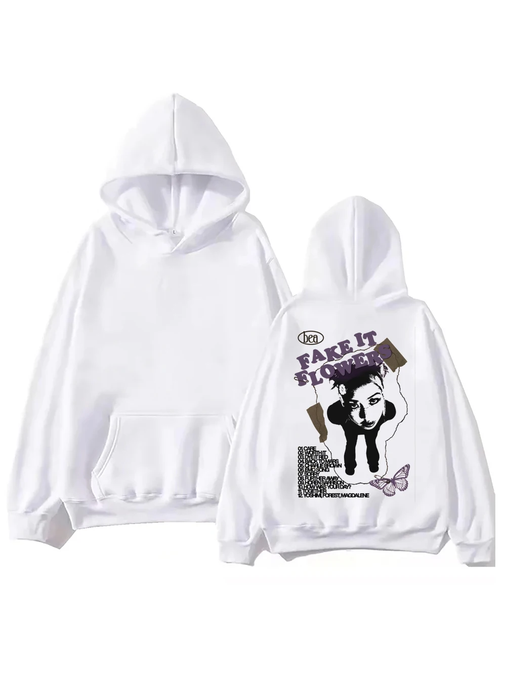 Beabadoobee Fake It Flowers Album Hoodie  Hoodie Music Lovers Tops Streetwear Women/Men Sweatshirts Pullovers Hooded