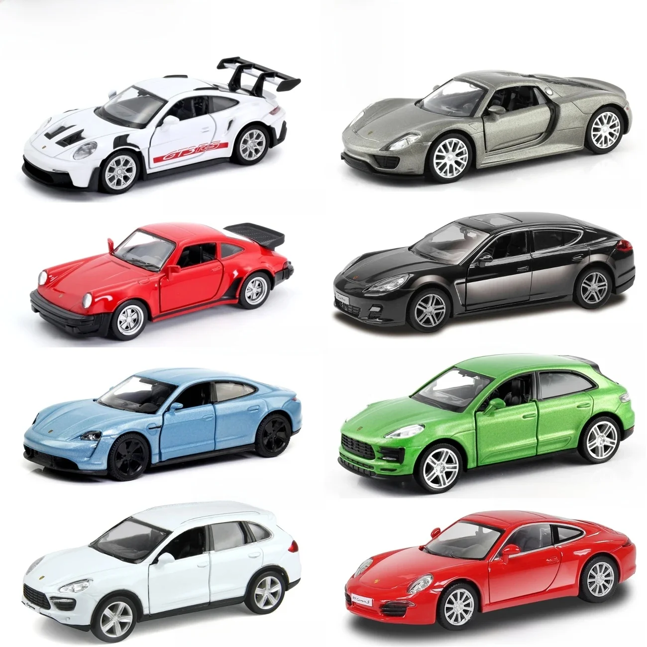 1/36 Porsche 911 GT3 918 Spyder Taycan jouet voiture modèle de course RMZ CiTY moulé sous pression métal Miniature Collection cadeau pour garçons enfants