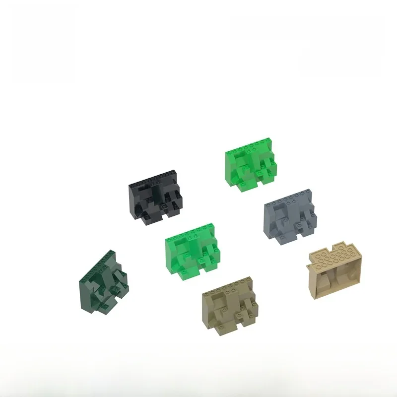 Wange 8 pièces/lot 6082W blocs de construction latéraux de colline de montagne MOC rocaille Mound Rock accessoires compatibles avec brique jouets pour enfants