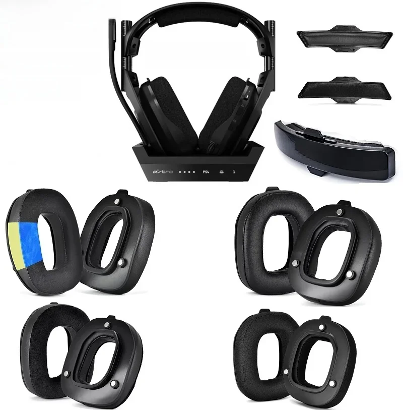 Nauszniki do słuchawek Logitech Astro A50 Gen4 Gen5 A50X Gaming Headphones Replacement A50 4th 5th Gen Earmuffs Ear pillows headband pads — zdjęcie produktu 7