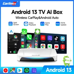 CarlinKit Wireless Carplay TV Box Smart 8 + 128G Android Auto AI Box Uscita HDMI Adattatore Video Android 13 per Youtube Kia IPTV