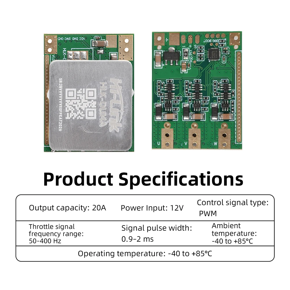 Brushless ESC 20A High-Power Speed Control Module For Drone Servo Drive with Compact Lightweight Design