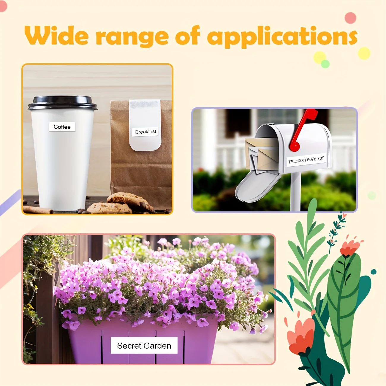 TAE-221 compatible label tape for PT-200 300 1700  1800 2100 3600  D200  PI-E100  H-1000